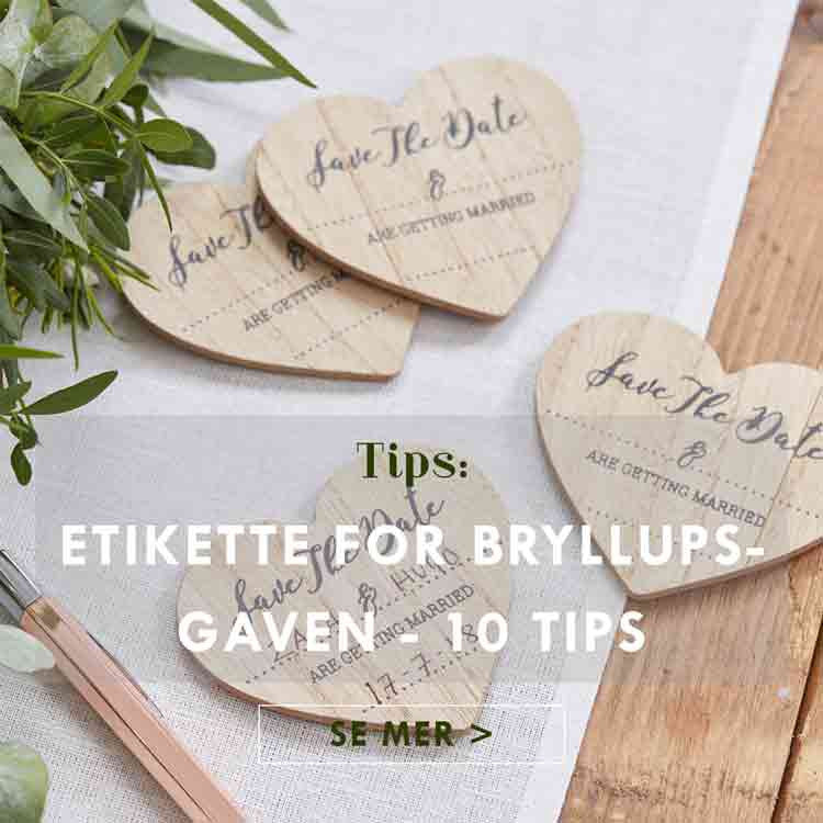 10 tips til etikette for bryllupsgaven