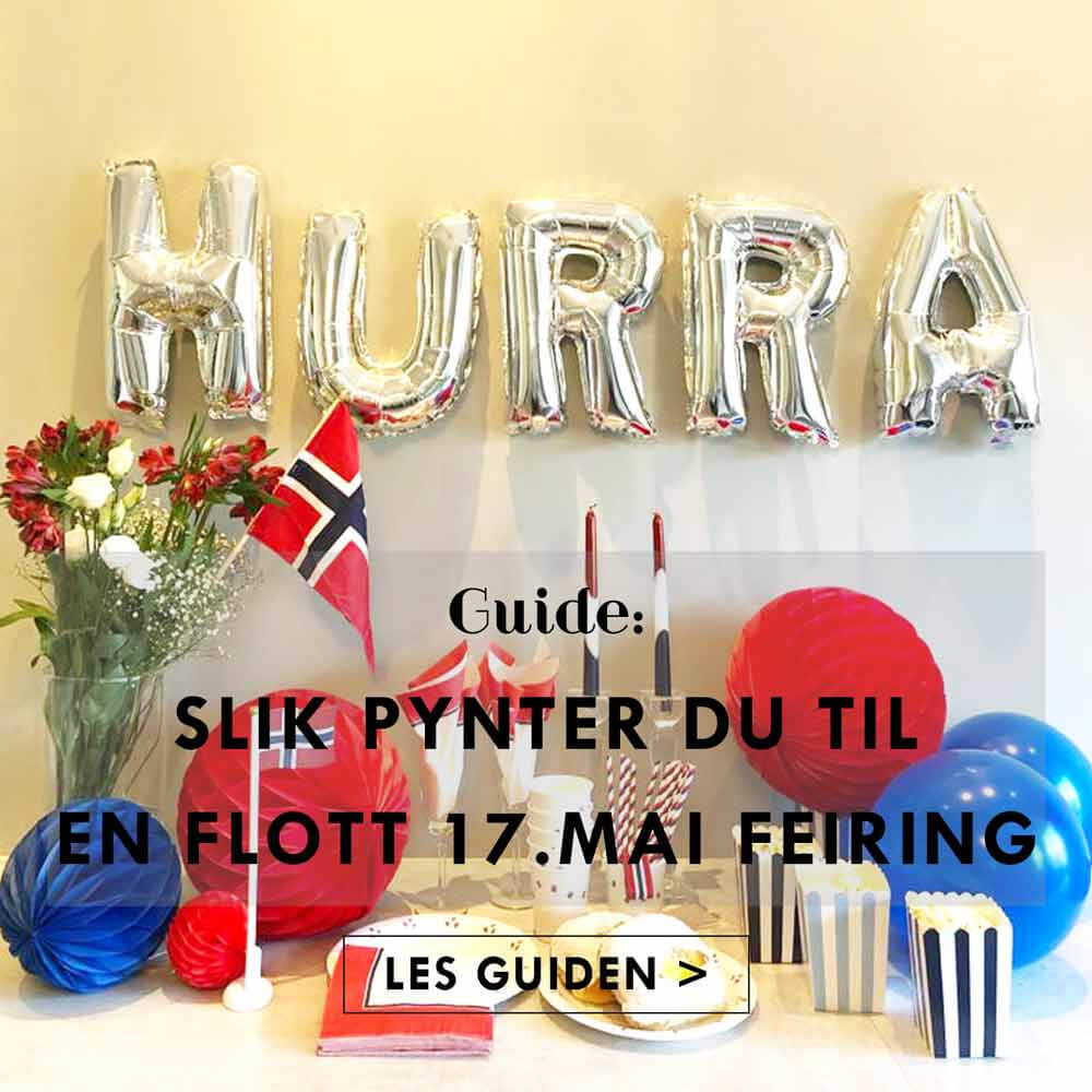 Slik pynter du til 17.mai hjemme
