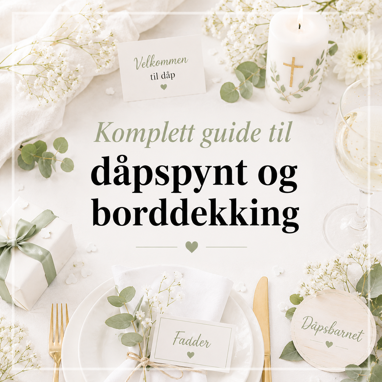 Komplett guide til dåpspynt og borddekking
