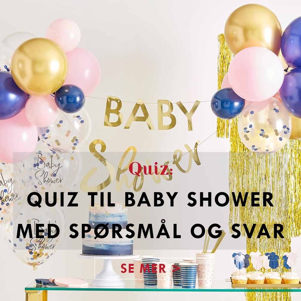 Quiz til baby shower - Med spørsmål og svar!