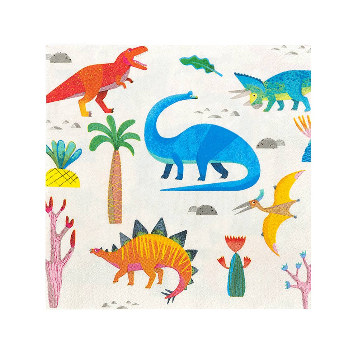 Dino Party servietter med dinosaurer til barnebursdag – bilde 4