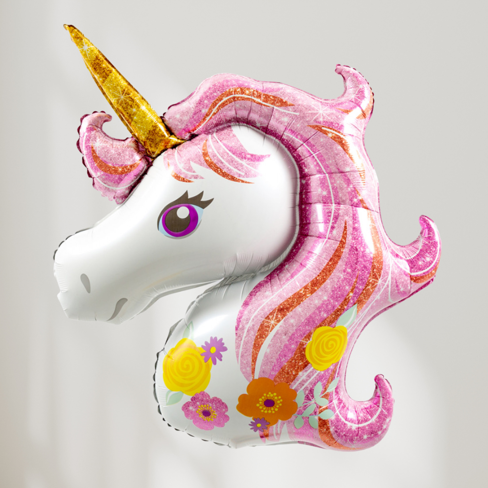 Flower Enhjørning Folieballong