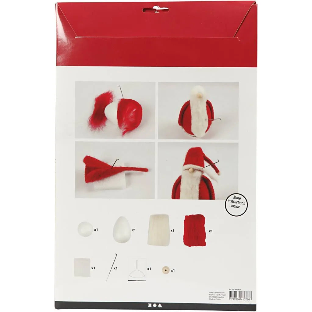 Julenisse DIY filtfigur