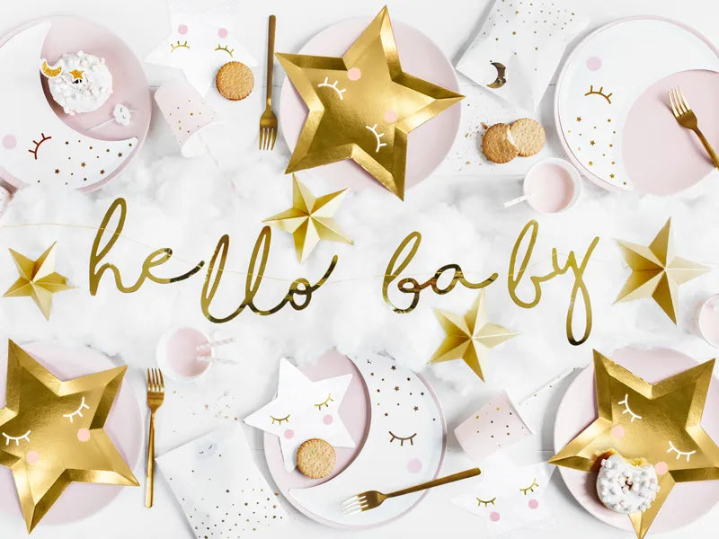Banner Hello Baby - Gull