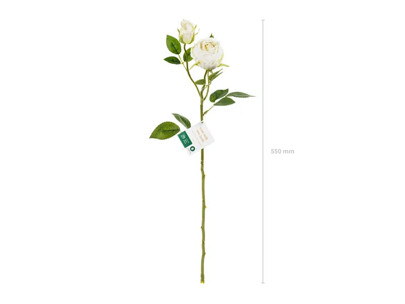 Kunstlig Blomst Lys Rose 55 cm