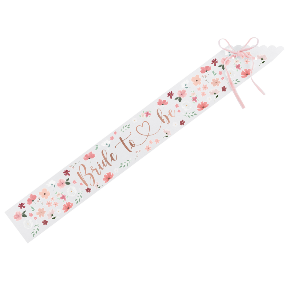 Bride To Be Floral Ordensbånd
