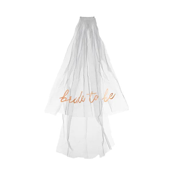 Bride to be Slør Hvitt - 63 cm