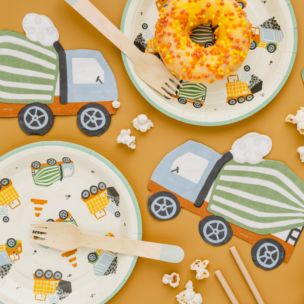 Byggeplass Tallerken 6 stk.