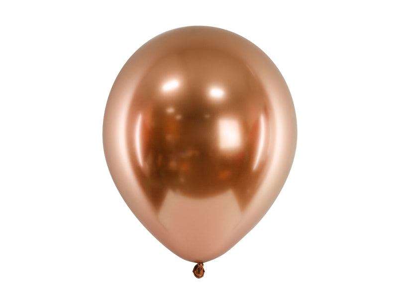 Lateksballonger Kobber Chrome 50-pakk