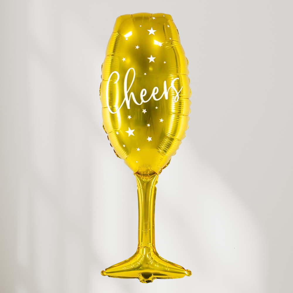 Cheers Champagneglass Folieballong