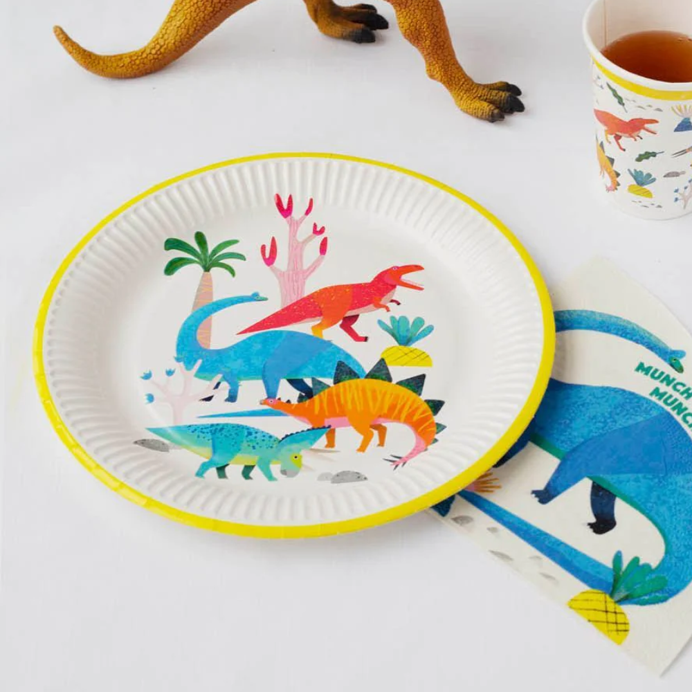 Dino Party Tallerken 8 stk.