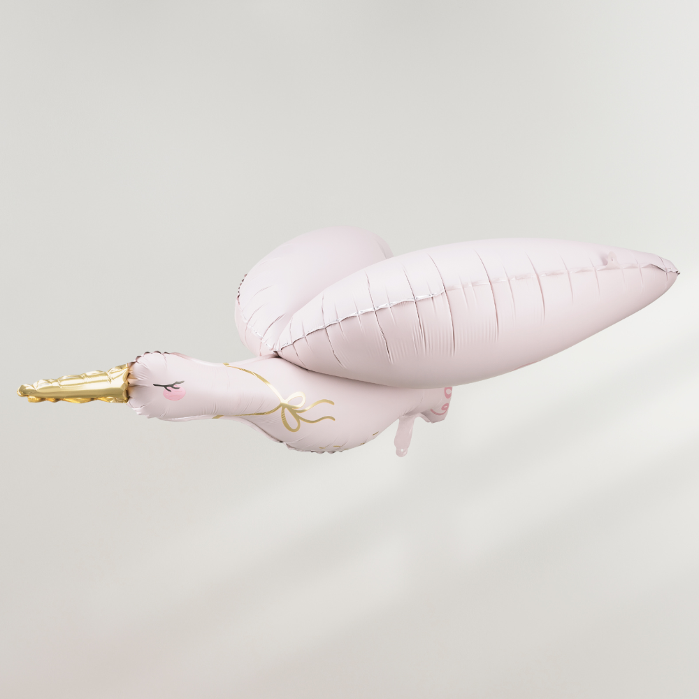 Rosa Stork Ballong