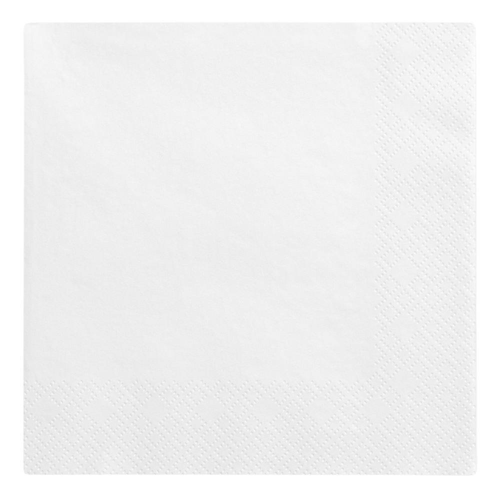 Hvite Servietter 20 Stk.