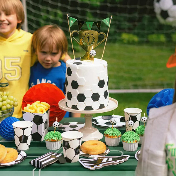 Kakelys Fotball 2,5 cm - 6 stk