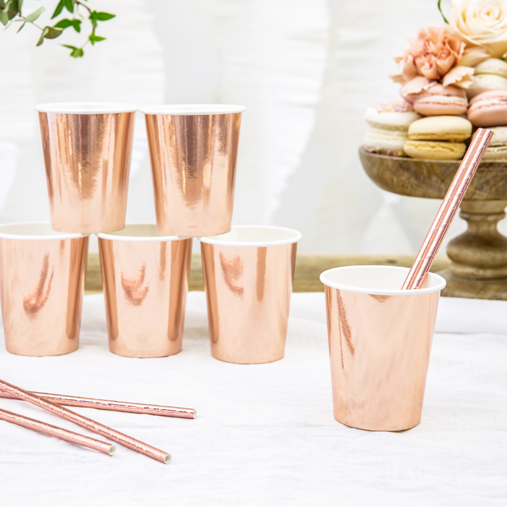 Kopper Rosegull 6 stk.