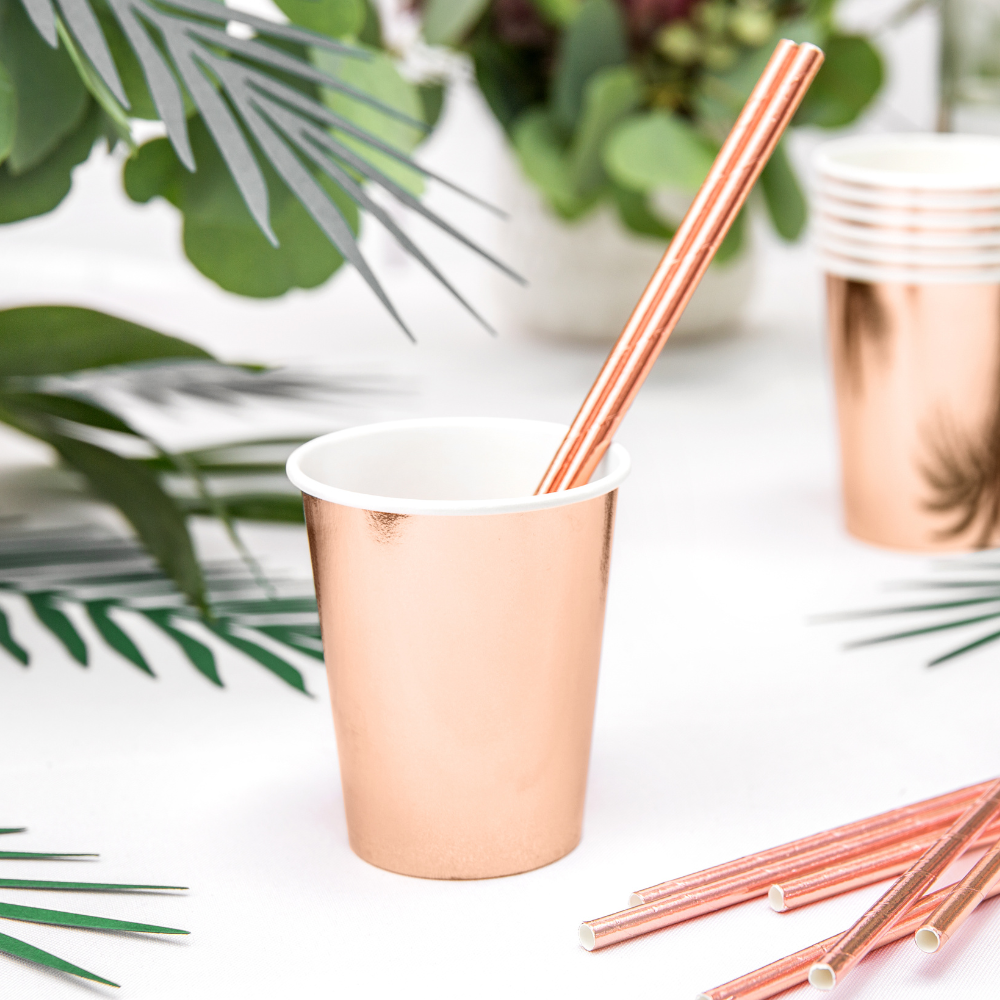 Kopper Rosegull 6 stk.