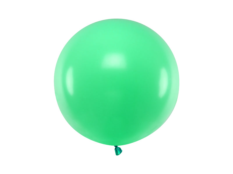 Stor Rund Ballong 60 cm Grønn Pastell
