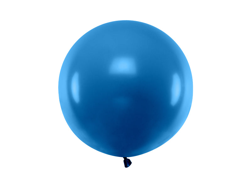 Stor Rund Ballong 60 cm Marineblå Pastell