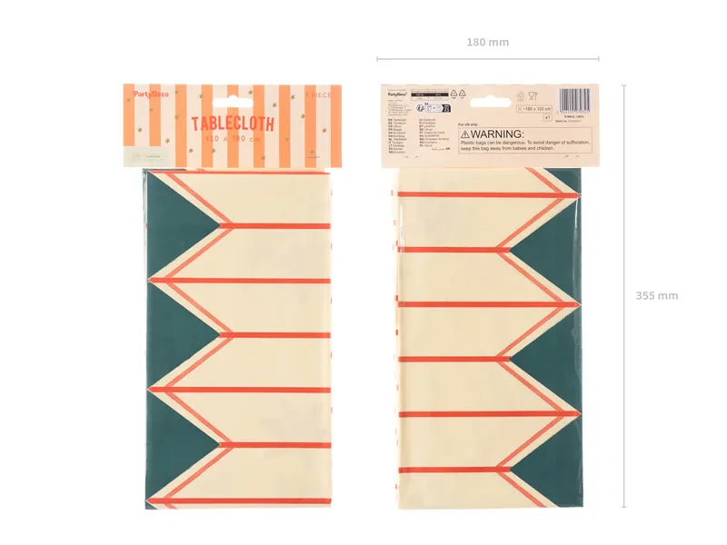 Papirduk Striper og Stjerner - 180x120 cm – bilde 2