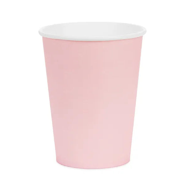 Papirkopp Lys Rosa 250 ml - 6 stk