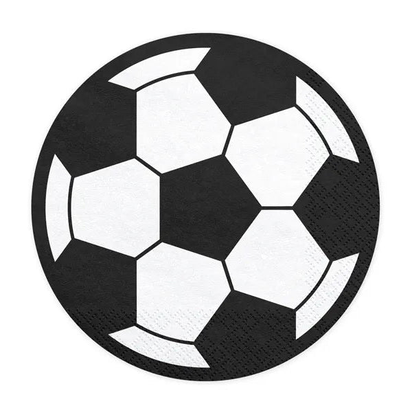 Papirservietter Fotball 13,5cm - 20 stk