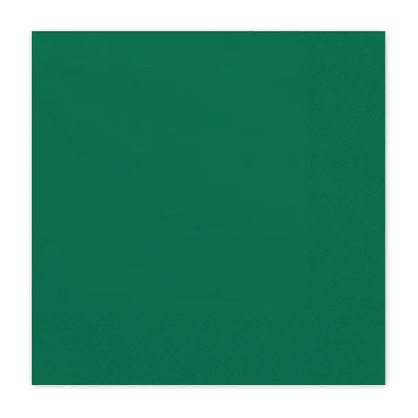 Papirservietter Mørkegrønne 33x33 cm - 20 stk