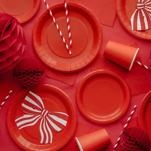 Papirservietter Røde 33x33 cm - 20 stk