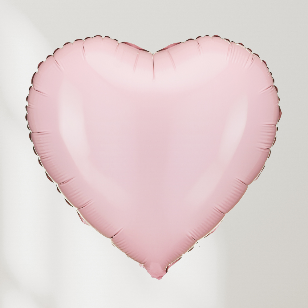 Rosa Hjerte Folieballong