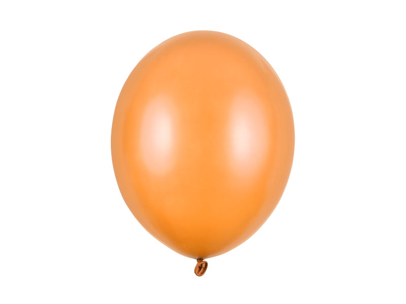 Lateksballonger Mandarin Oransje Metallic