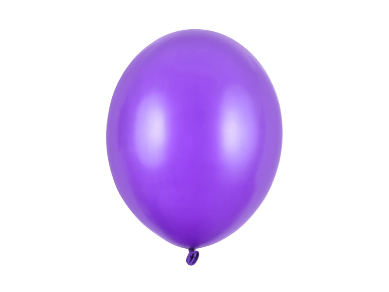 Lateksballonger Lilla Metallic