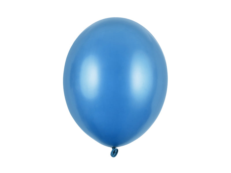 Lateksballonger Karibisk Blå Metallic