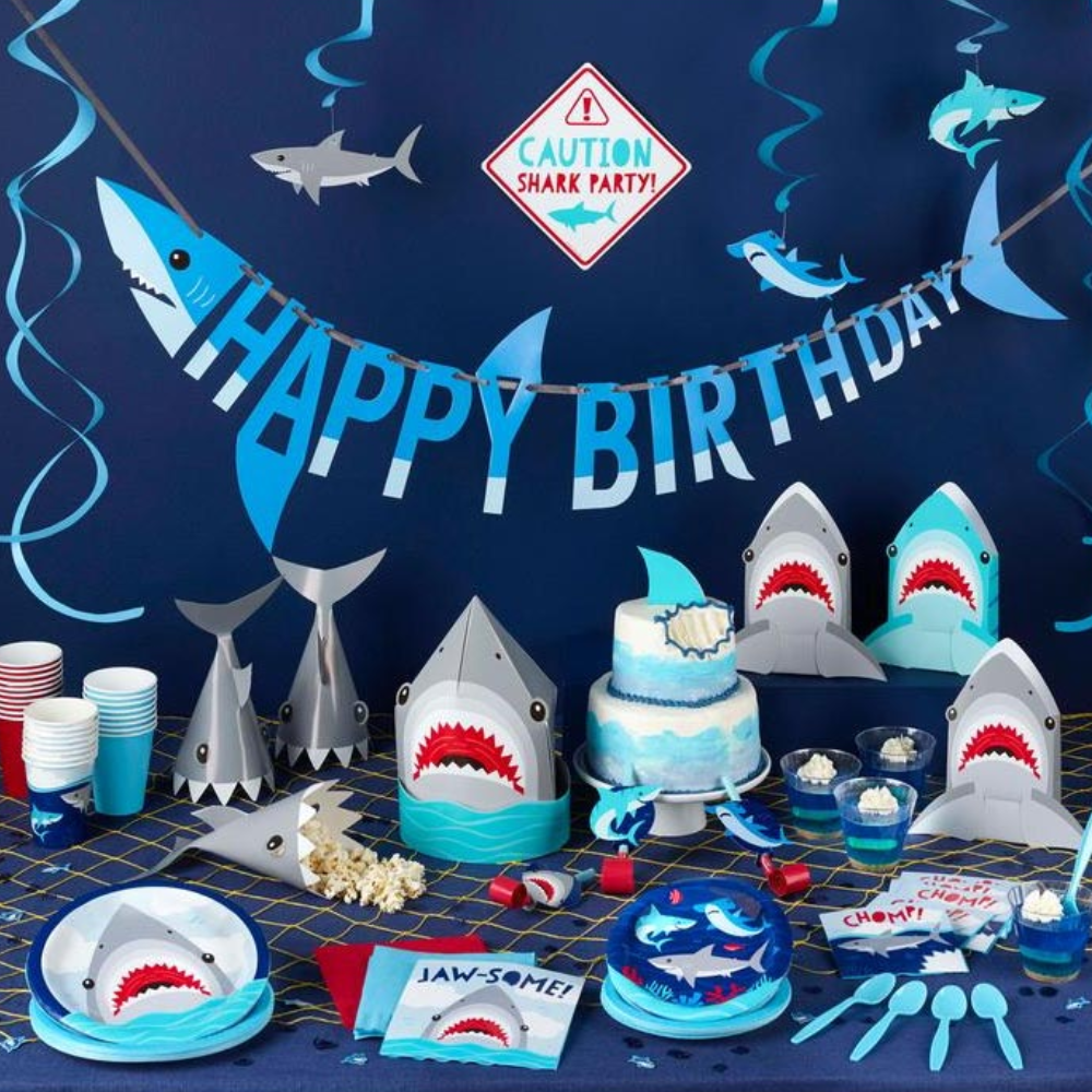 Shark Party Banner 1.7 meter