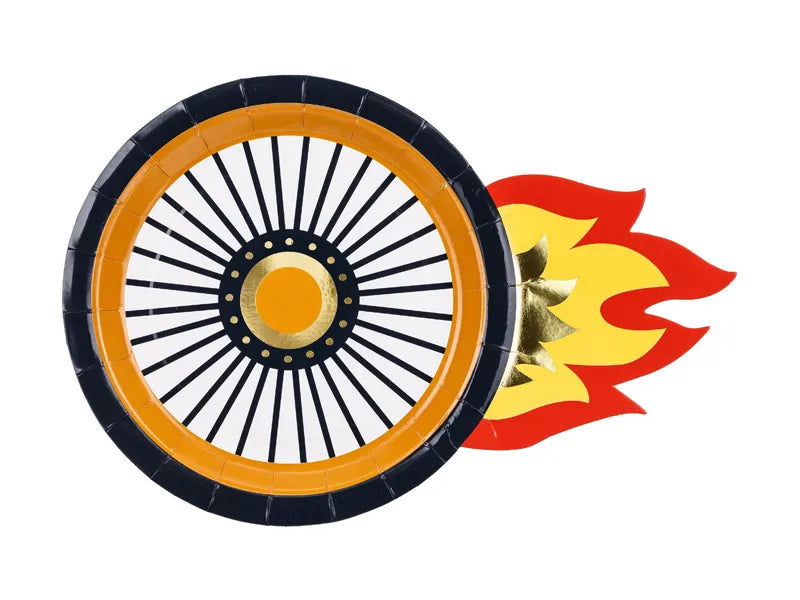 Tallerkener på Hjul 26.5x18 cm - 6 stk