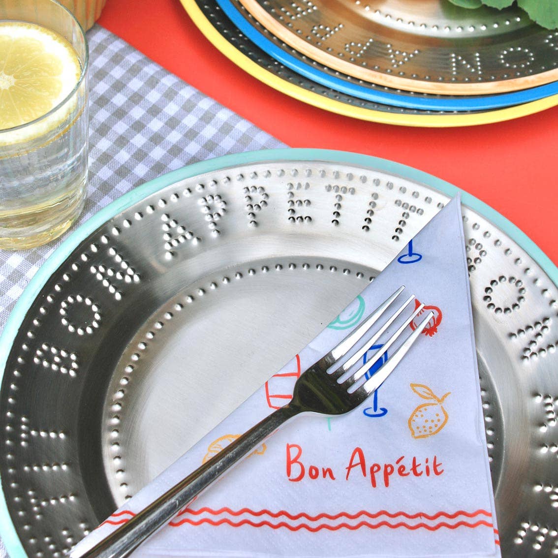 Servietter Bon Appetit Icons i resirkulert papir til ostebord