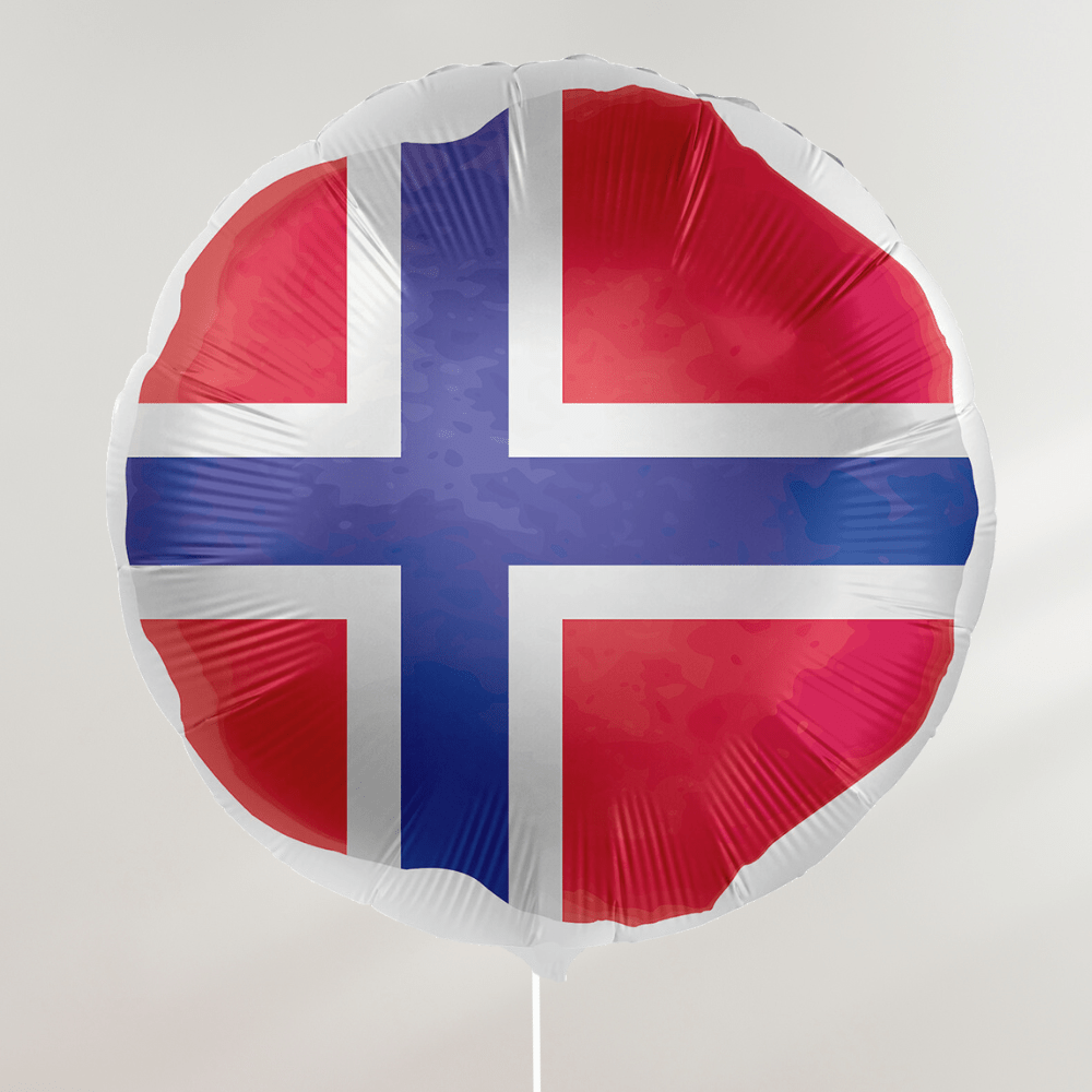 Ballong med Norsk Flagg - folieballong fra Premioloon