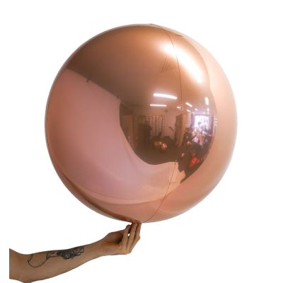 Orbz folieballong rosa rosegull 61 cm