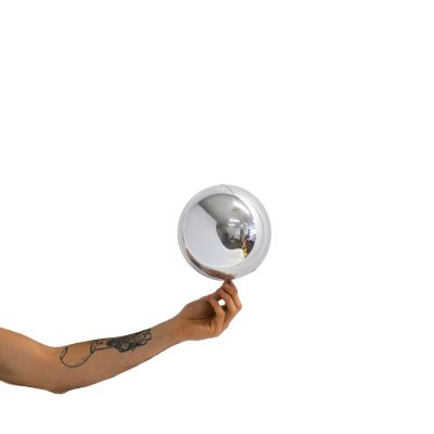 Orbz folieballong sølv 18 cm