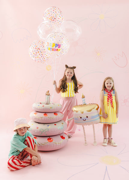 Bobleballong Happy Birthday 60 cm – bilde 3