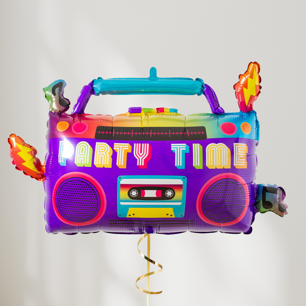 Boombox Party Time Folieballong - Grabo folieballong