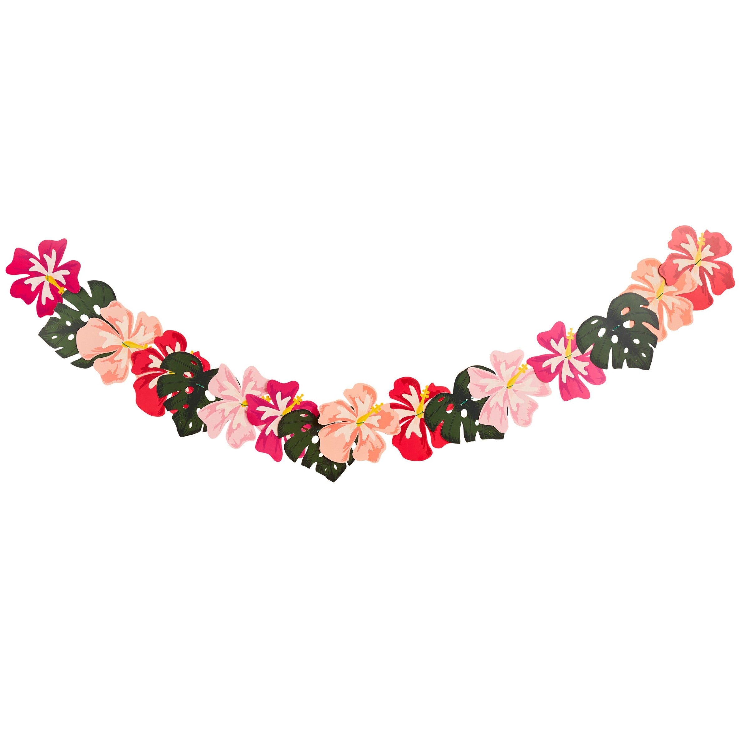 Girlander Tropiske Blomster 2 m til tropisk fest og Hawaii-tema fra Festkompaniet