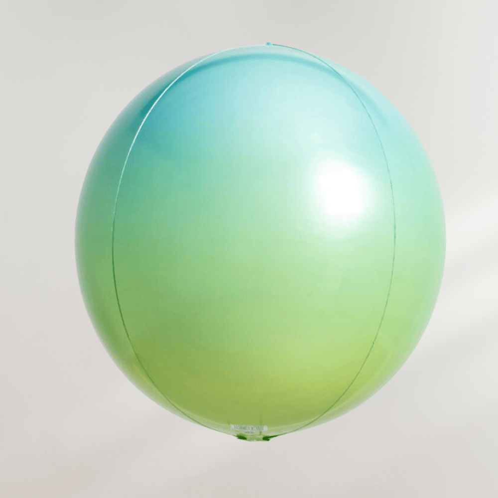 Globe Ballong Blågrønn - folieballong fra Anagram
