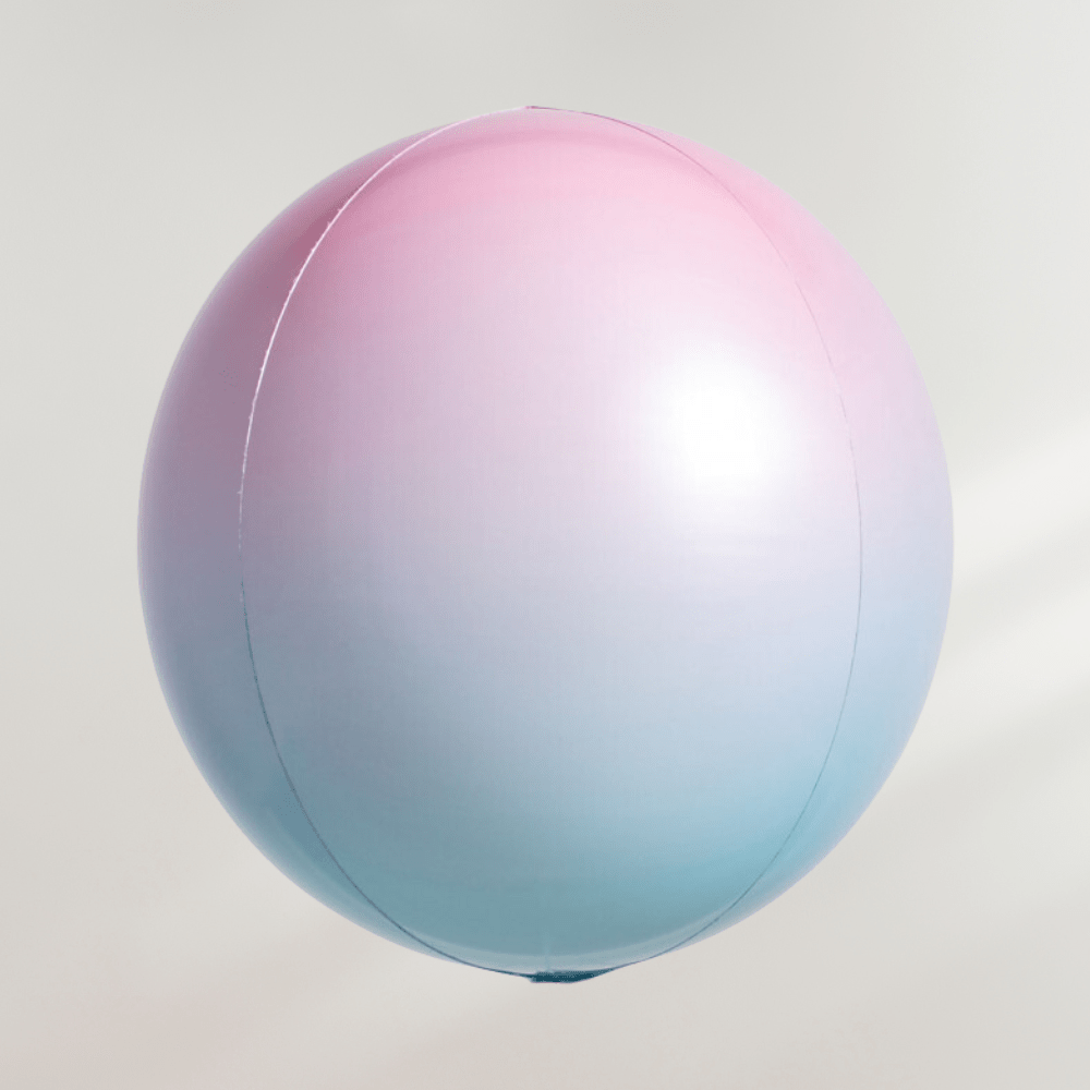 Globe Ballong Bubblegum Blå og Rosa - folieballong fra Anagram
