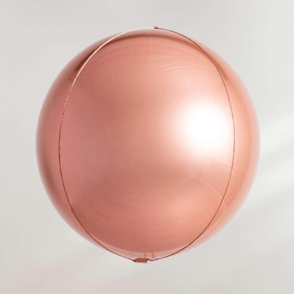 Globe Ballong Rosegull Metallisk - folieballong fra Anagram