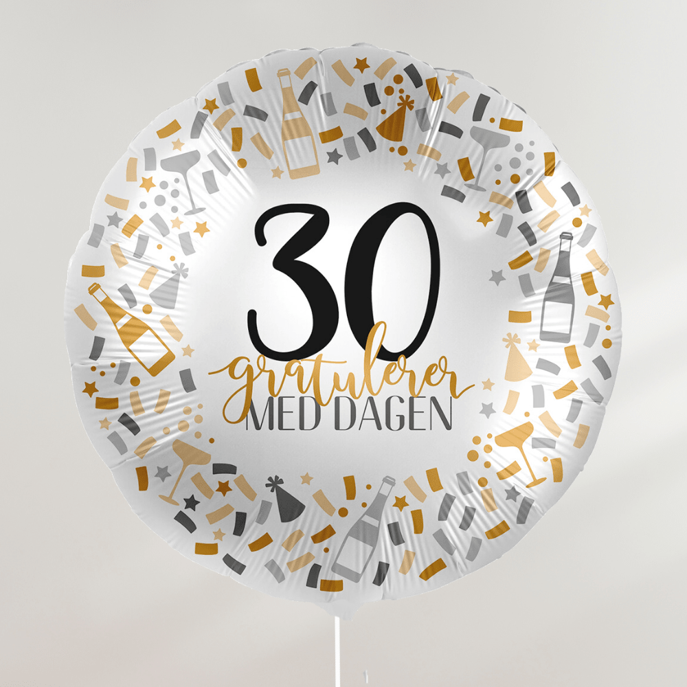 Gratulerer med dagen Ballong - Velg årstall - bilde 3