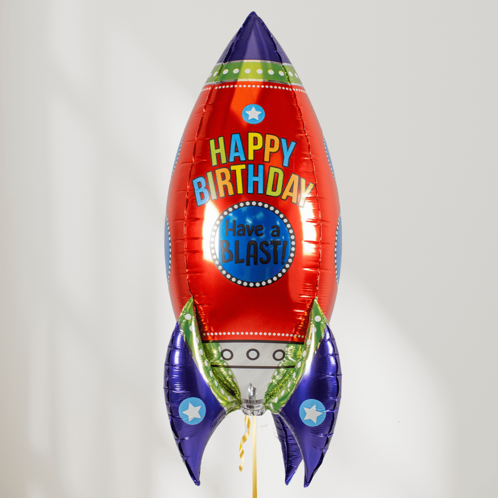 Happy Birthday Rakett Ballong - Ballonglevering.no