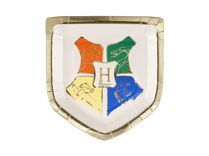 Harry Potter Papptallerkener Galtvort-våpen 26x18 cm - 6 stk