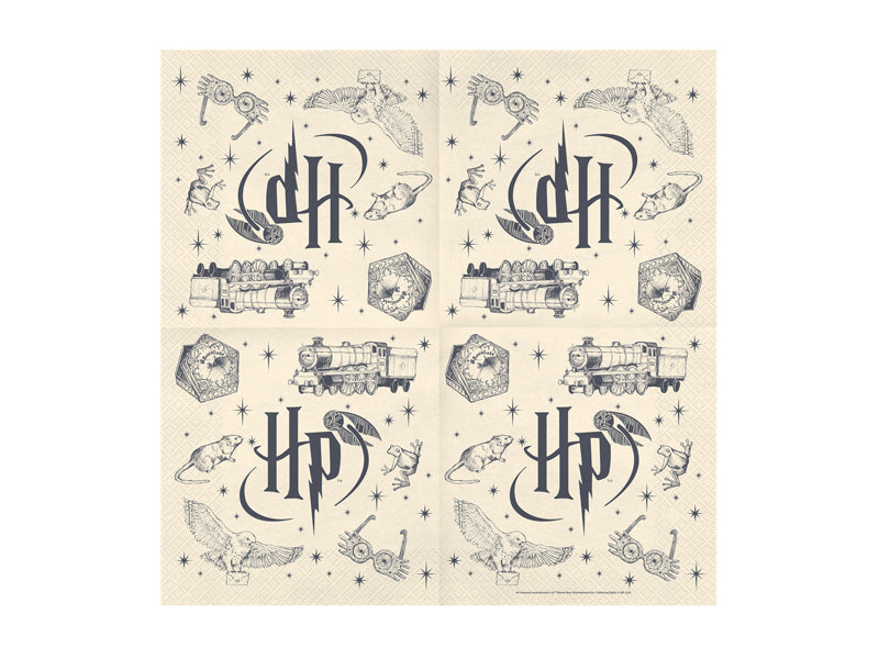 Harry Potter Servietter Beige 33x33 cm - 20 stk – bilde 2