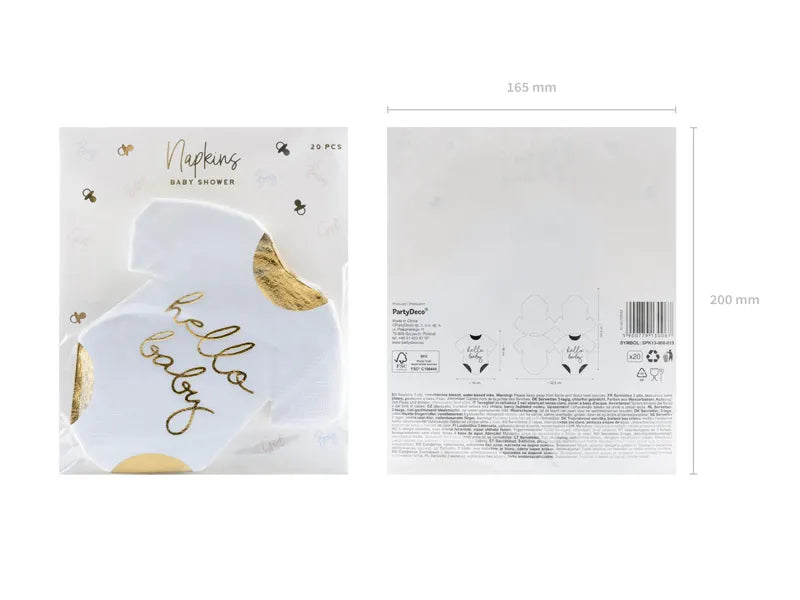 Baby Body "Hello Baby" Servietter - 20 stk – bilde 3