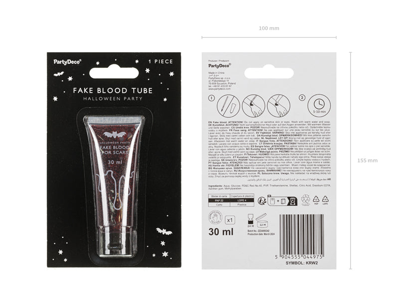 Kunstig Blod på Tube 30 ml – bilde 3