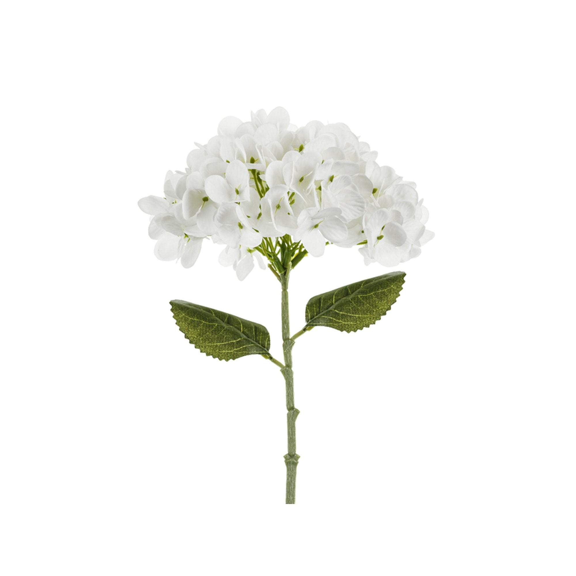 Kunstig blomst - Hortensia, 35 cm, hvit - kjøp hos Festkompaniet